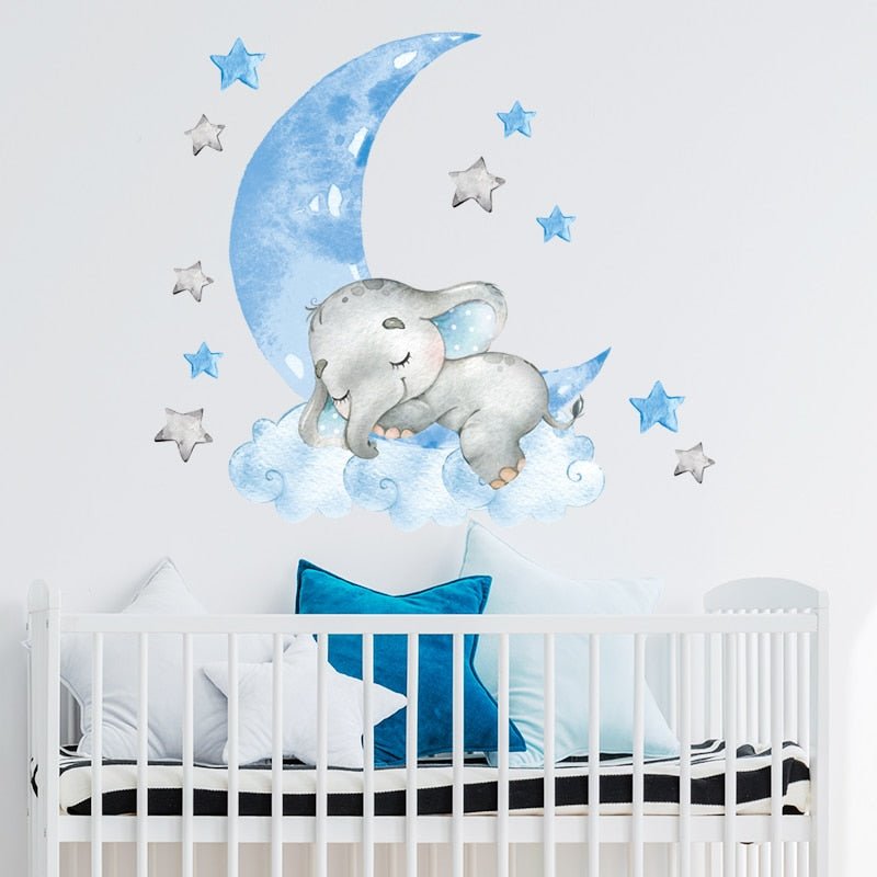 BabyElephant™- Autocollants muraux pour chambre de bébé | bébé - Câlin Maternel