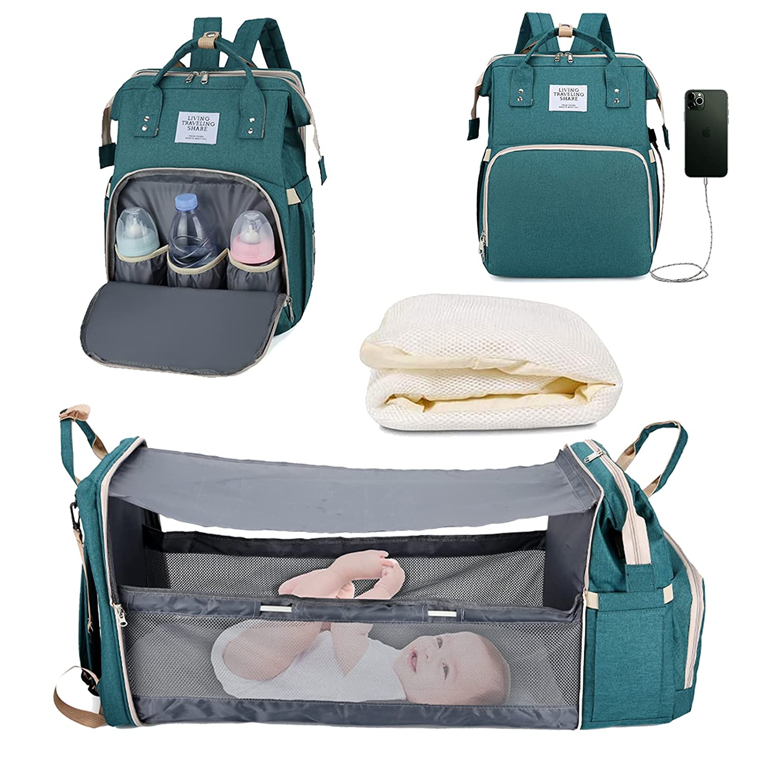 Sac à langer portatif | Berceau de voyage BabyNappy™ - Câlin Maternel