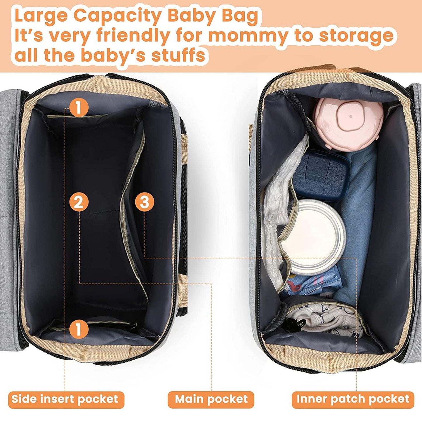 Sac à langer portatif | Berceau de voyage BabyNappy™ - Câlin Maternel